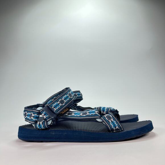 Teva Original Universal Dark Blue Outdoor Hook & Loop Sandal 1003987 Womens Sz 6 - Picture 1 of 9